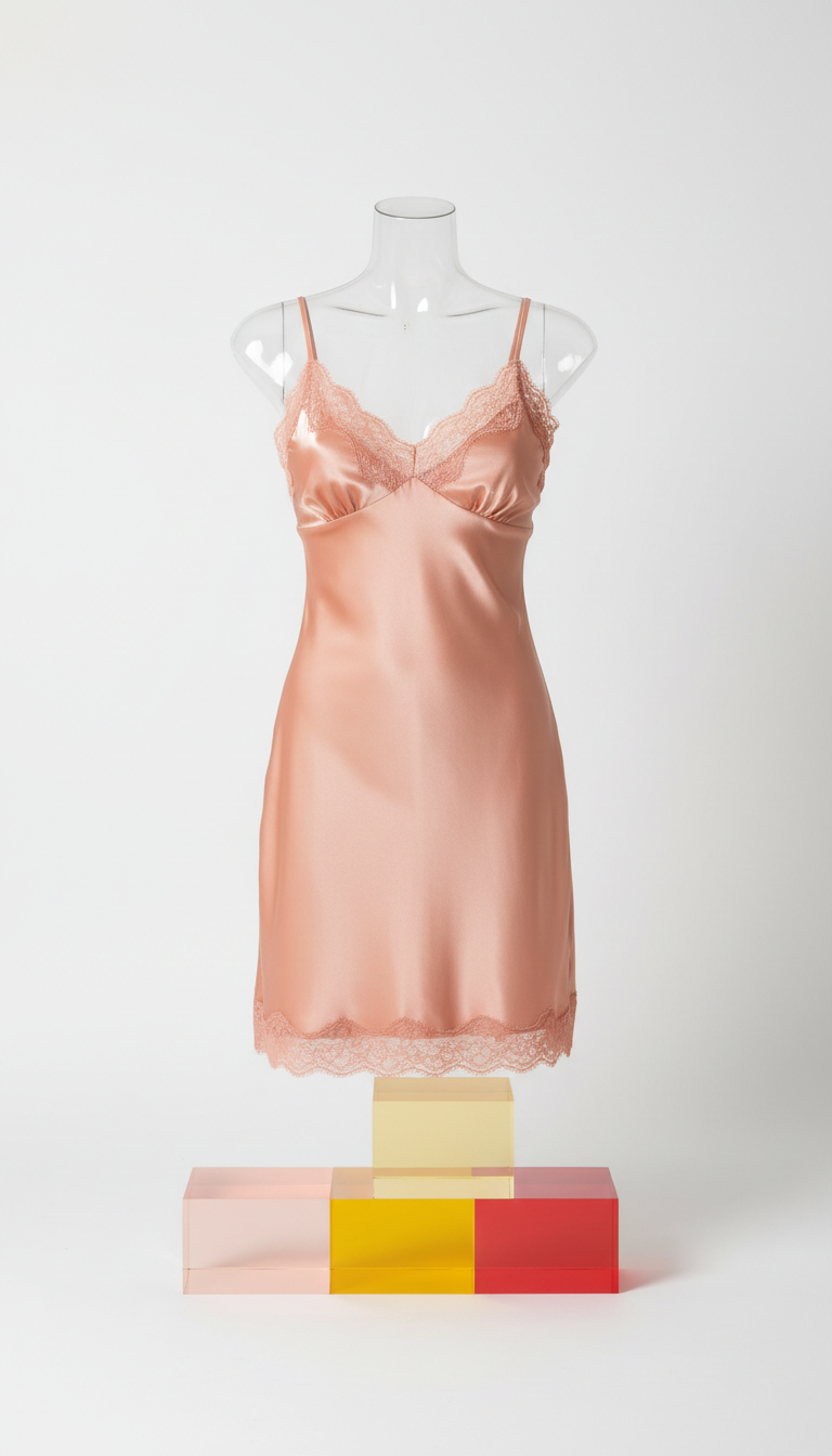 Nuisette satin jaune soleil